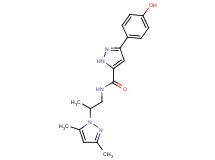 N-[2-(3,5-dimethyl-1H-pyrazol-1-yl)propyl]-3-(4-hydroxyphenyl)-1H-pyrazole-5-carboxamide