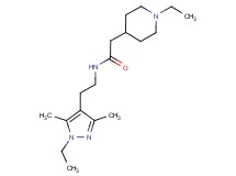 N-[2-(1-ethyl-3,5-dimethyl-1H-pyrazol-4-yl)ethyl]-2-(1-ethyl-4-piperidinyl)acetamide