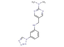 N,N-dimethyl-5-({[3-(1H-tetrazol-1-yl)phenyl]amino}methyl)-2-pyrimidinamine