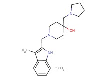 1-[(3,7-dimethyl-1H-indol-2-yl)methyl]-4-(pyrrolidin-1-ylmethyl)piperidin-4-ol