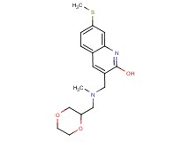 3-{[(1,4-dioxan-2-ylmethyl)(methyl)amino]methyl}-7-(methylthio)-2-quinolinol