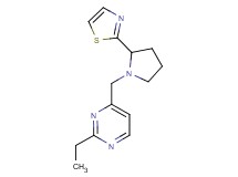 2-ethyl-4-{[2-(1,3-thiazol-2-yl)pyrrolidin-1-yl]methyl}pyrimidine