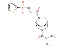 (1R*,5R*)-N,N-dimethyl-6-[N-(2-thienylsulfonyl)glycyl]-3,6-diazabicyclo[3.2.2]nonane-3-carboxamide