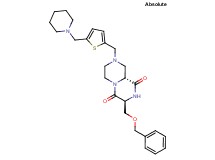 (3S,9aR)-3-[(benzyloxy)methyl]-8-{[5-(1-piperidinylmethyl)-2-thienyl]methyl}tetrahydro-2H-pyrazino[1,2-a]pyrazine-1,4(3H,6H)-dione