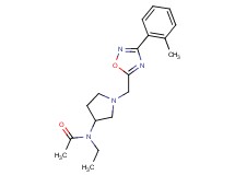N-ethyl-N-(1-{[3-(2-methylphenyl)-1,2,4-oxadiazol-5-yl]methyl}pyrrolidin-3-yl)acetamide