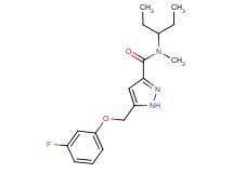 N-(1-ethylpropyl)-5-[(3-fluorophenoxy)methyl]-N-methyl-1H-pyrazole-3-carboxamide