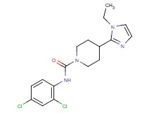 N-(2,4-dichlorophenyl)-4-(1-ethyl-1H-imidazol-2-yl)-1-piperidinecarboxamide
