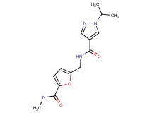 1-isopropyl-N-({5-[(methylamino)carbonyl]-2-furyl}methyl)-1H-pyrazole-4-carboxamide