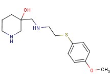 3-[({2-[(4-methoxyphenyl)thio]ethyl}amino)methyl]-3-piperidinol dihydrochloride