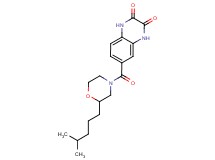 6-{[2-(4-methylpentyl)-4-morpholinyl]carbonyl}-1,4-dihydro-2,3-quinoxalinedione