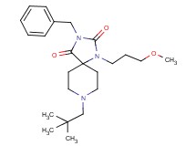 3-benzyl-8-(2,2-dimethylpropyl)-1-(3-methoxypropyl)-1,3,8-triazaspiro[4.5]decane-2,4-dione