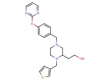 2-[4-[4-(2-pyrimidinyloxy)benzyl]-1-(3-thienylmethyl)-2-piperazinyl]ethanol