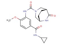 (1R*,5S*)-N-{5-[(cyclopropylamino)carbonyl]-2-methoxyphenyl}-7-oxo-3,6-diazabicyclo[3.2.2]nonane-3-carboxamide