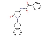N-[1-(2,3-dihydro-1H-inden-2-yl)-5-oxo-3-pyrrolidinyl]-2-oxo-2-phenylacetamide