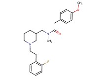 N-({1-[2-(2-fluorophenyl)ethyl]-3-piperidinyl}methyl)-2-(4-methoxyphenyl)-N-methylacetamide