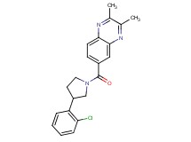 6-{[3-(2-chlorophenyl)-1-pyrrolidinyl]carbonyl}-2,3-dimethylquinoxaline
