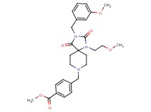 methyl 4-{[3-(3-methoxybenzyl)-1-(2-methoxyethyl)-2,4-dioxo-1,3,8-triazaspiro[4.5]dec-8-yl]methyl}benzoate