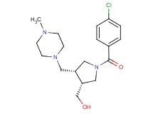 {(3R*,4R*)-1-(4-chlorobenzoyl)-4-[(4-methylpiperazin-1-yl)methyl]pyrrolidin-3-yl}methanol