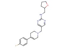 5-{[4-(4-fluorophenyl)-3,6-dihydropyridin-1(2H)-yl]methyl}-N-(tetrahydrofuran-2-ylmethyl)pyrimidin-2-amine