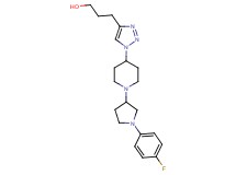 3-(1-{1-[1-(4-fluorophenyl)-3-pyrrolidinyl]-4-piperidinyl}-1H-1,2,3-triazol-4-yl)-1-propanol trifluoroacetate (salt)