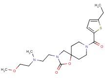 8-[(5-ethyl-2-thienyl)carbonyl]-3-{2-[(2-methoxyethyl)(methyl)amino]ethyl}-1-oxa-3,8-diazaspiro[4.5]decan-2-one