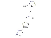 N-methyl-2-(4-methyl-1,3-thiazol-5-yl)-N-{[5-(1H-pyrazol-3-yl)-2-thienyl]methyl}ethanamine