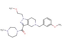 5-(3-methoxybenzyl)-1-(2-methoxyethyl)-3-[(4-methyl-1,4-diazepan-1-yl)carbonyl]-4,5,6,7-tetrahydro-1H-pyrazolo[4,3-c]pyridine