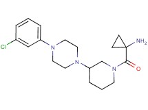 [1-({3-[4-(3-chlorophenyl)-1-piperazinyl]-1-piperidinyl}carbonyl)cyclopropyl]amine dihydrochloride
