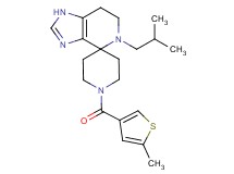 5-isobutyl-1'-[(5-methyl-3-thienyl)carbonyl]-1,5,6,7-tetrahydrospiro[imidazo[4,5-c]pyridine-4,4'-piperidine]