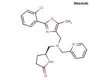 (5S)-5-{[{[2-(2-chlorophenyl)-5-methyl-1,3-oxazol-4-yl]methyl}(2-pyridinylmethyl)amino]methyl}-2-pyrrolidinone