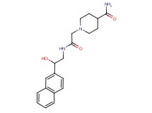 1-(2-{[2-hydroxy-2-(2-naphthyl)ethyl]amino}-2-oxoethyl)-4-piperidinecarboxamide