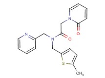 N-[(5-methyl-2-thienyl)methyl]-2-(2-oxopyridin-1(2H)-yl)-N-(pyridin-2-ylmethyl)acetamide