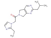 6-[(2-ethyl-1H-imidazol-1-yl)acetyl]-2-isobutyl-6,7-dihydro-5H-pyrrolo[3,4-d]pyrimidine