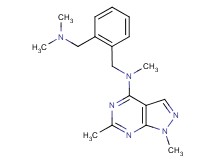 N-{2-[(dimethylamino)methyl]benzyl}-N,1,6-trimethyl-1H-pyrazolo[3,4-d]pyrimidin-4-amine