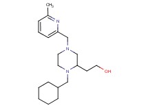 2-{1-(cyclohexylmethyl)-4-[(6-methyl-2-pyridinyl)methyl]-2-piperazinyl}ethanol