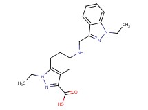 1-ethyl-5-{[(1-ethyl-1H-indazol-3-yl)methyl]amino}-4,5,6,7-tetrahydro-1H-indazole-3-carboxylic acid