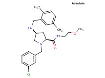 (4S)-1-(3-chlorobenzyl)-4-[(2,5-dimethylbenzyl)amino]-N-(2-methoxyethyl)-L-prolinamide
