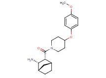 (rel-(1S,2S,3R,4R)-3-{[4-(4-methoxyphenoxy)-1-piperidinyl]carbonyl}bicyclo[2.2.1]hept-2-yl)amine hydrochloride