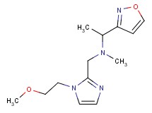 (1-isoxazol-3-ylethyl){[1-(2-methoxyethyl)-1H-imidazol-2-yl]methyl}methylamine
