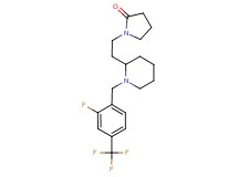 1-(2-{1-[2-fluoro-4-(trifluoromethyl)benzyl]-2-piperidinyl}ethyl)-2-pyrrolidinone