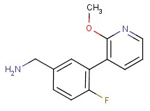 1-[4-fluoro-3-(2-methoxypyridin-3-yl)phenyl]methanamine