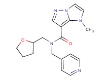 1-methyl-N-(pyridin-4-ylmethyl)-N-(tetrahydrofuran-2-ylmethyl)-1H-imidazo[1,2-b]pyrazole-7-carboxamide