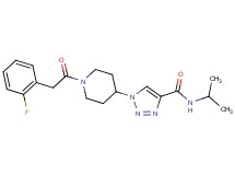 1-{1-[(2-fluorophenyl)acetyl]-4-piperidinyl}-N-isopropyl-1H-1,2,3-triazole-4-carboxamide