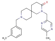9-(3-methylbenzyl)-2-[(5-methylpyrazin-2-yl)methyl]-2,9-diazaspiro[5.5]undecan-3-one