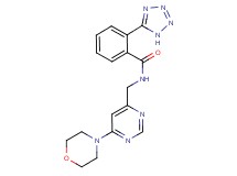 N-{[6-(4-morpholinyl)-4-pyrimidinyl]methyl}-2-(1H-tetrazol-5-yl)benzamide