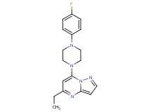 5-ethyl-7-[4-(4-fluorophenyl)-1-piperazinyl]pyrazolo[1,5-a]pyrimidine