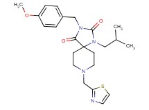 1-isobutyl-3-(4-methoxybenzyl)-8-(1,3-thiazol-2-ylmethyl)-1,3,8-triazaspiro[4.5]decane-2,4-dione