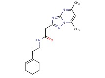 N-(2-cyclohex-1-en-1-ylethyl)-2-(5,7-dimethyl[1,2,4]triazolo[1,5-a]pyrimidin-2-yl)acetamide