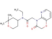 N-(2,2-dimethyltetrahydro-2H-pyran-4-yl)-N-ethyl-2-(3-oxo-2,3-dihydro-4H-pyrido[3,2-b][1,4]oxazin-4-yl)acetamide