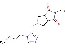 (3aR*,6aS*)-5-{[1-(2-methoxyethyl)-1H-imidazol-2-yl]methyl}-2-methyltetrahydropyrrolo[3,4-c]pyrrole-1,3(2H,3aH)-dione